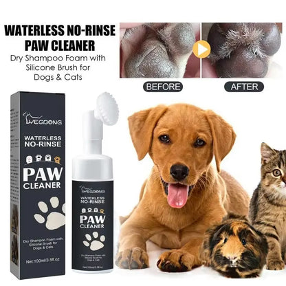 Pet Paw Cleaner - Waterless, Shampoo for Dogs and Cats