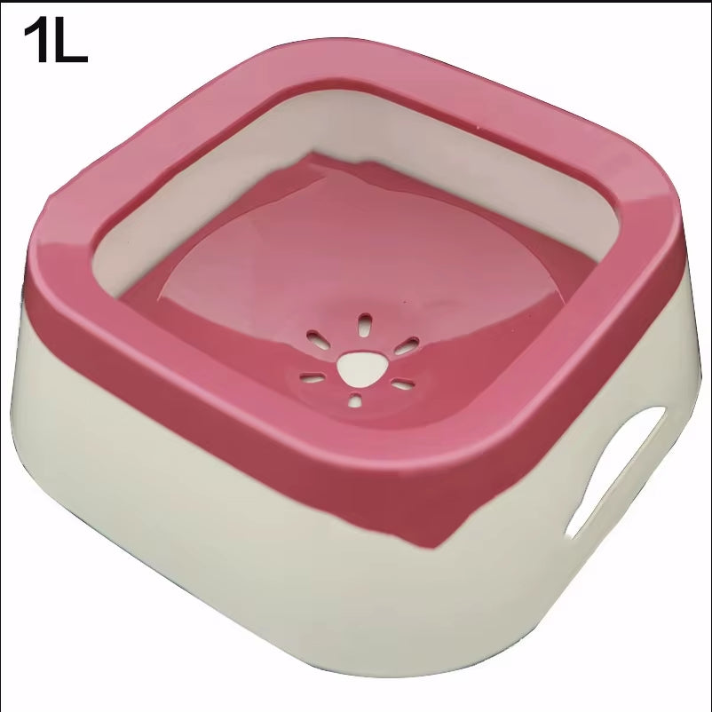 Pet Drinking Water Bowl with Floating Design - Non-Wetting, Non-Skid, Large Capacity