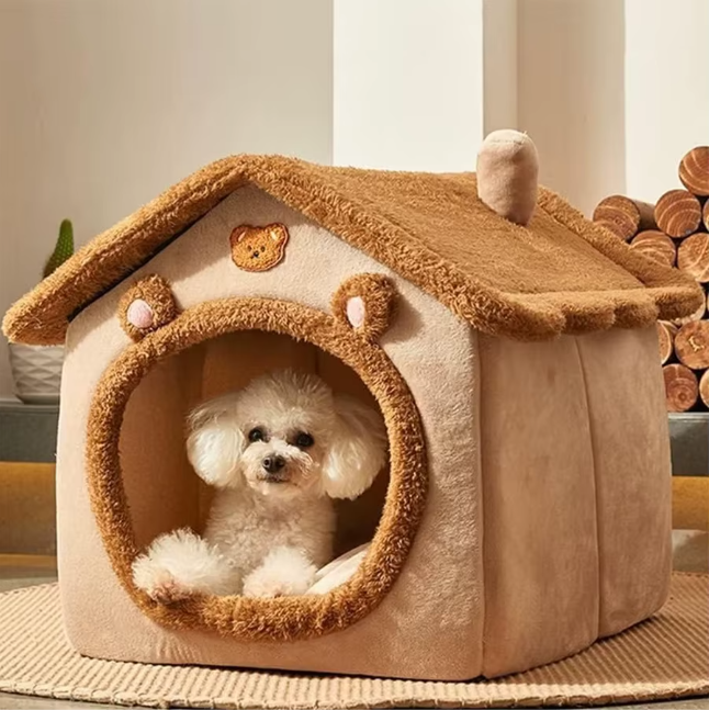 Foldable House Pet Bed