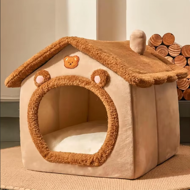 Foldable House Pet Bed