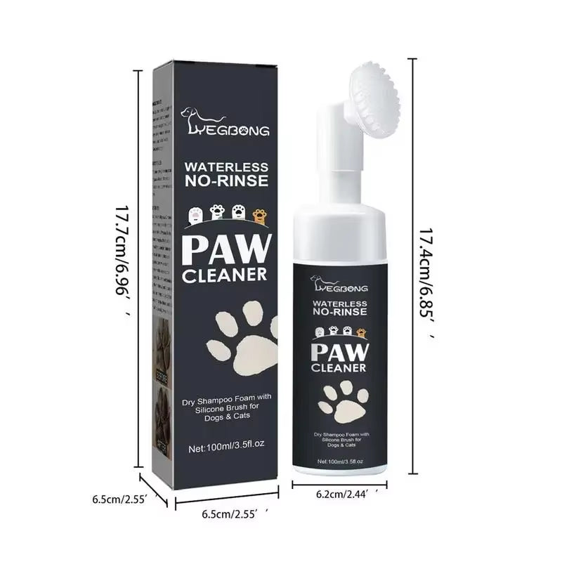 Pet Paw Cleaner - Waterless, Shampoo for Dogs and Cats