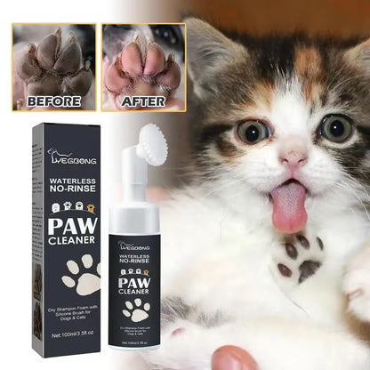 Pet Paw Cleaner - Waterless, Shampoo for Dogs and Cats